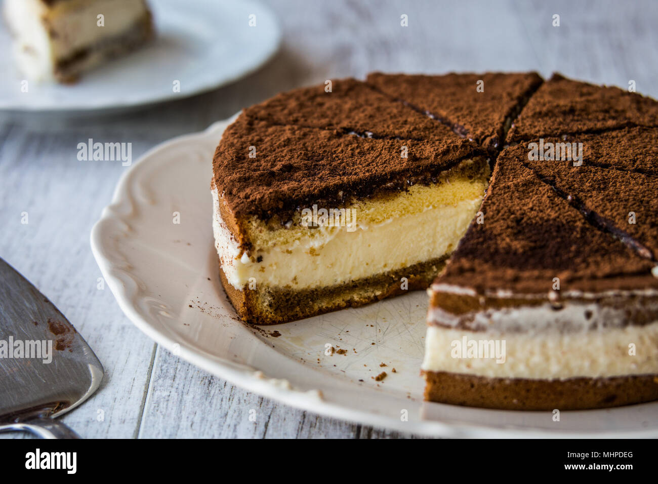 Tiramisu is a popular coffeeflavoured Italian dessert Stock Photo Alamy