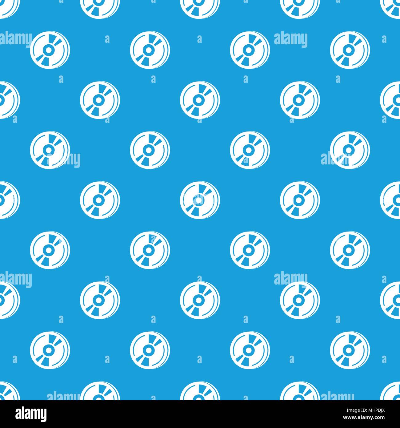 Cd pattern vector seamless blue Stock Vector