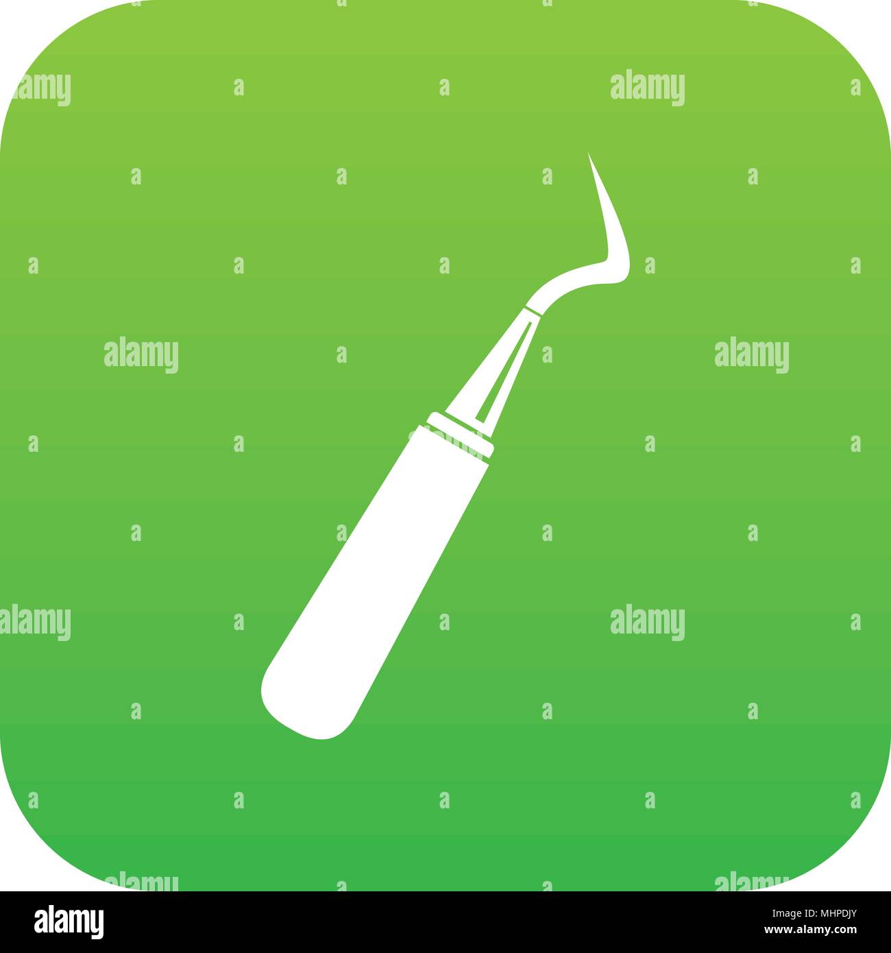 Dental probe icon digital green Stock Vector Image & Art Alamy