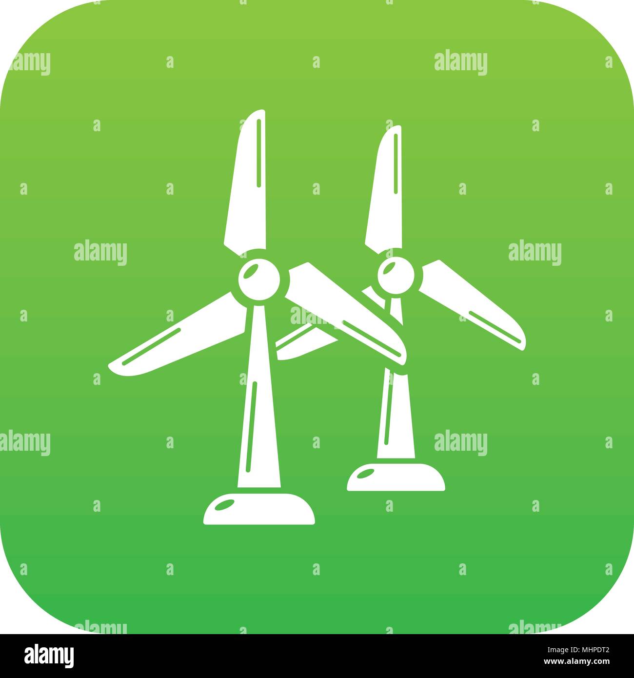 Wind station icon green vector Stock Vector Image & Art - Alamy