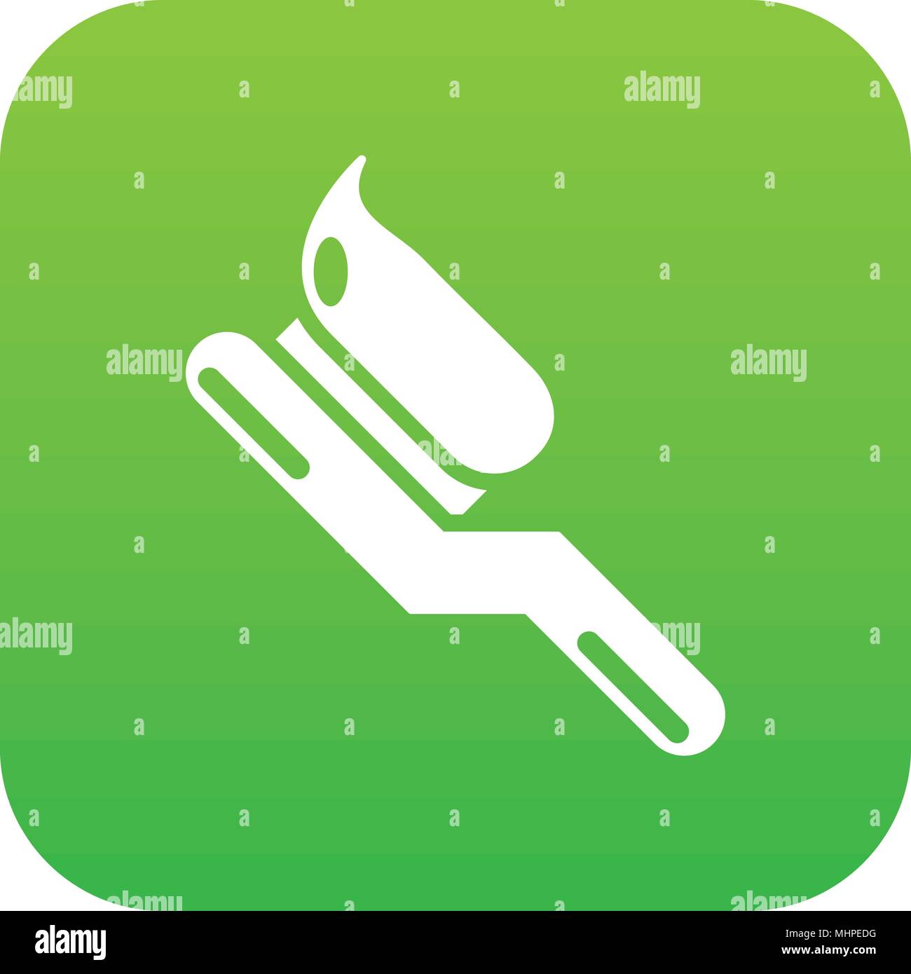 Toothbrush icon green vector Stock Vector Image & Art - Alamy