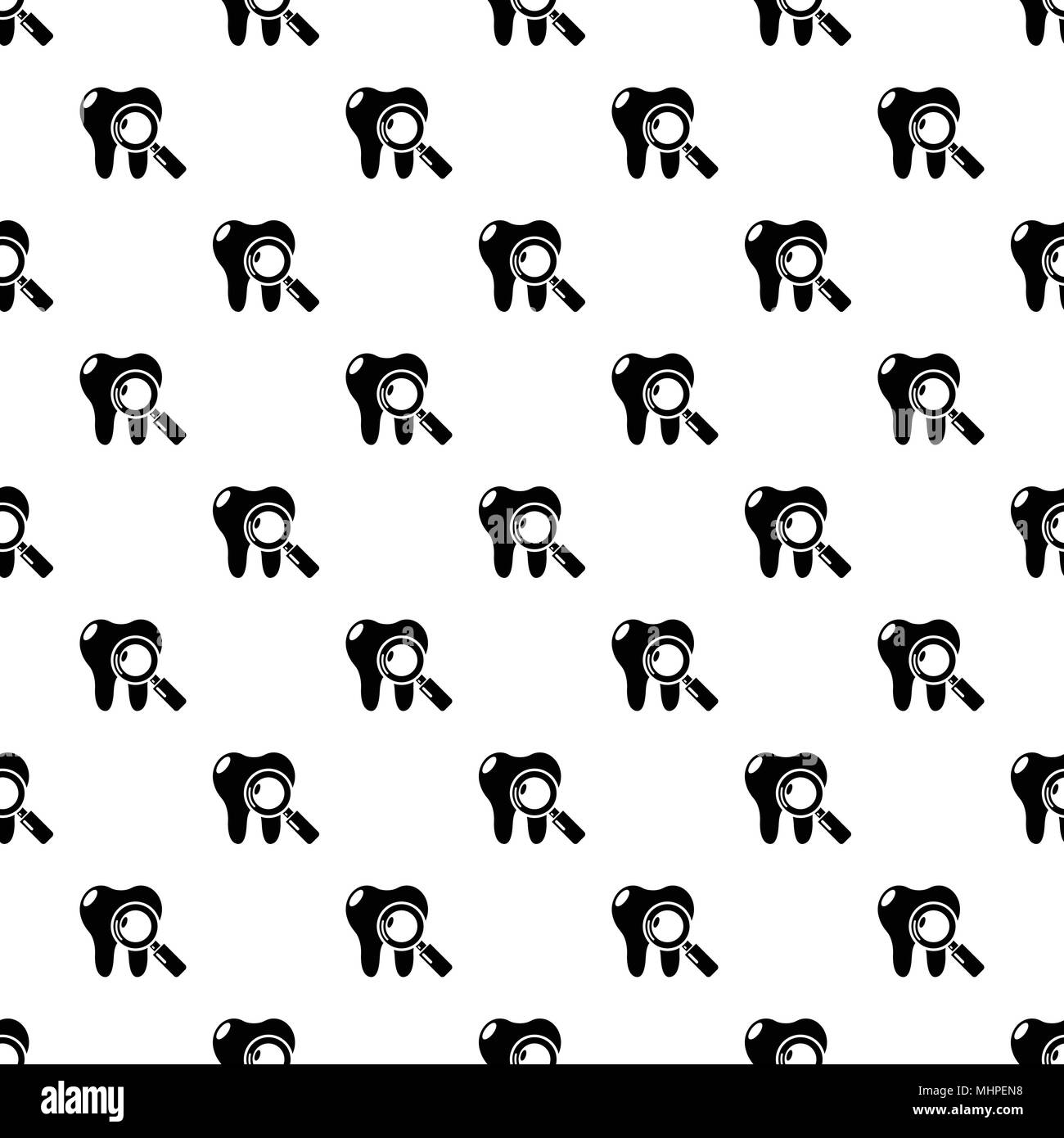Dental examination pattern vector seamless Stock Vector