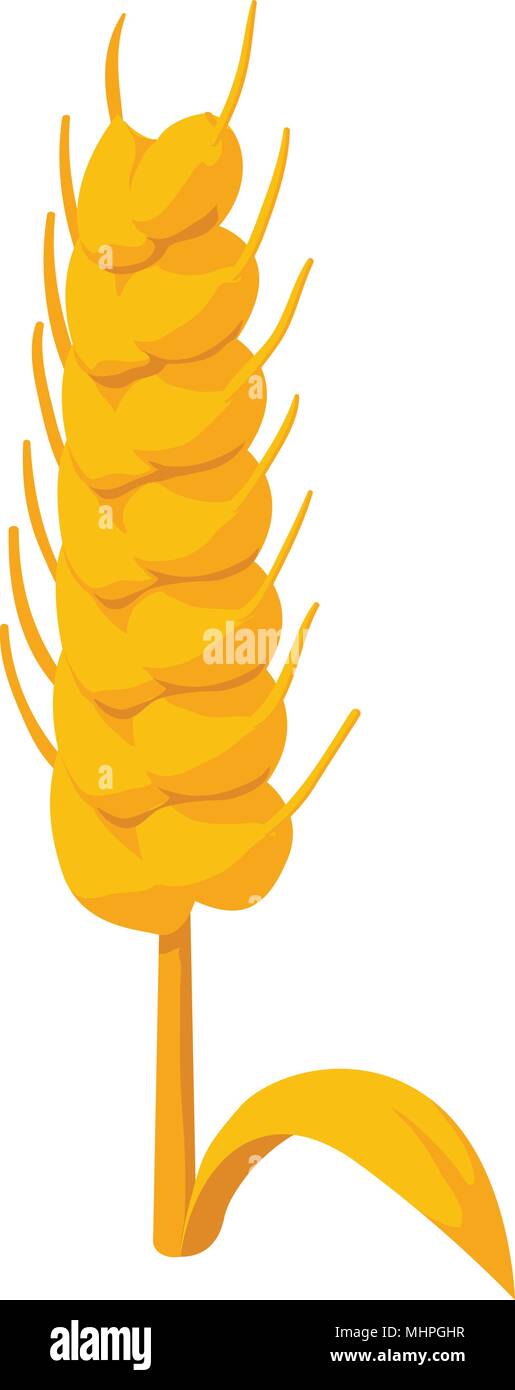 Wheat icon, isometric style Stock Vector