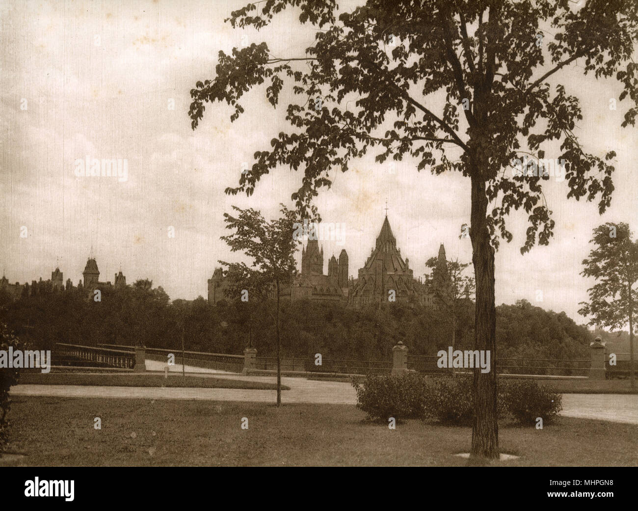 Parliament Library, Ottawa, Ontario, Canada Stock Photo
