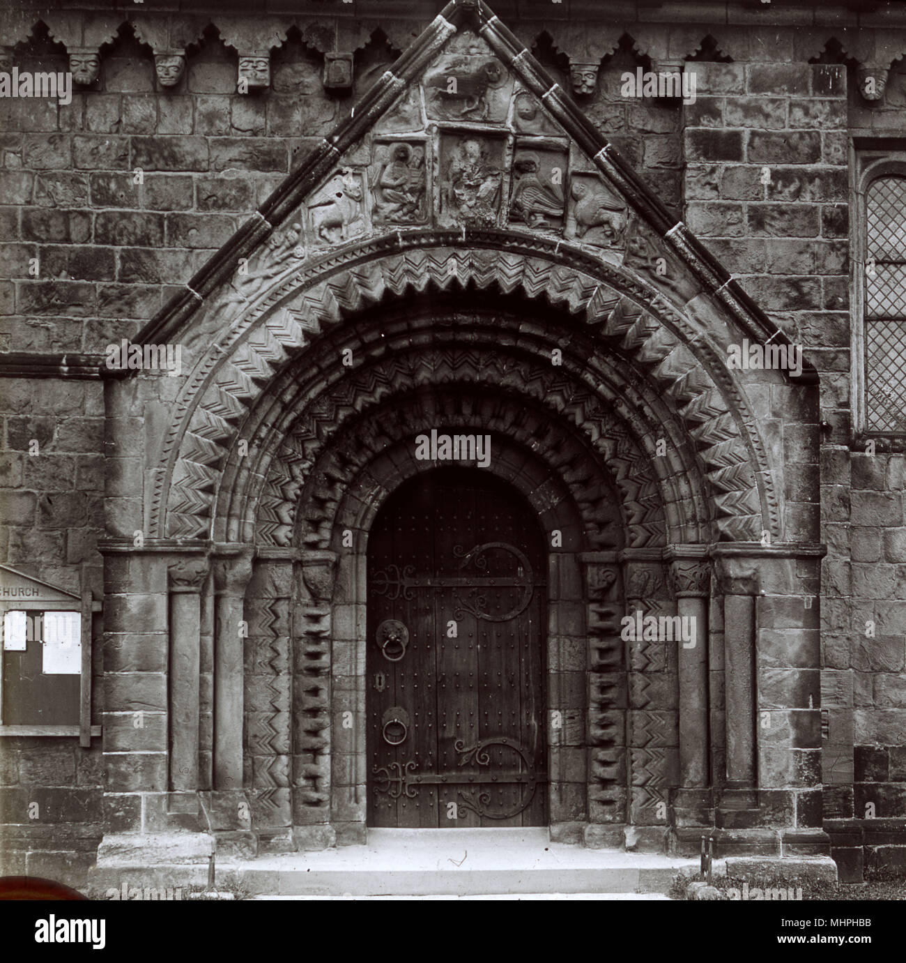 St John the Baptist Church, Adel, Leeds, West Yorkshire Stock Photo