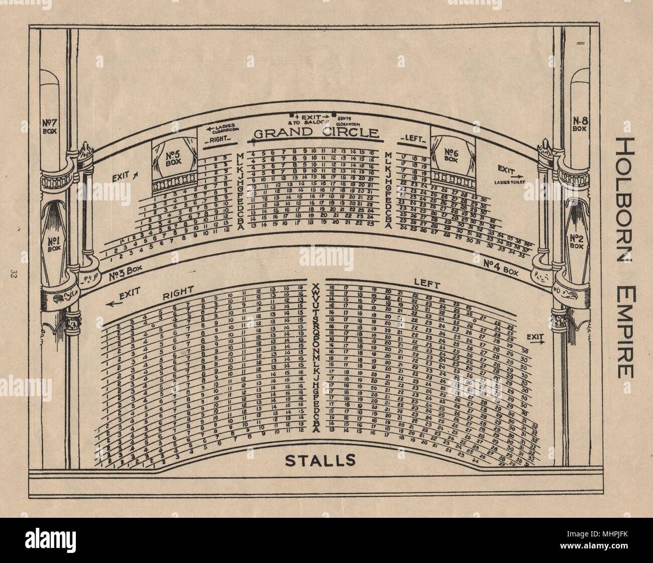 London Music Hall Seating Chart