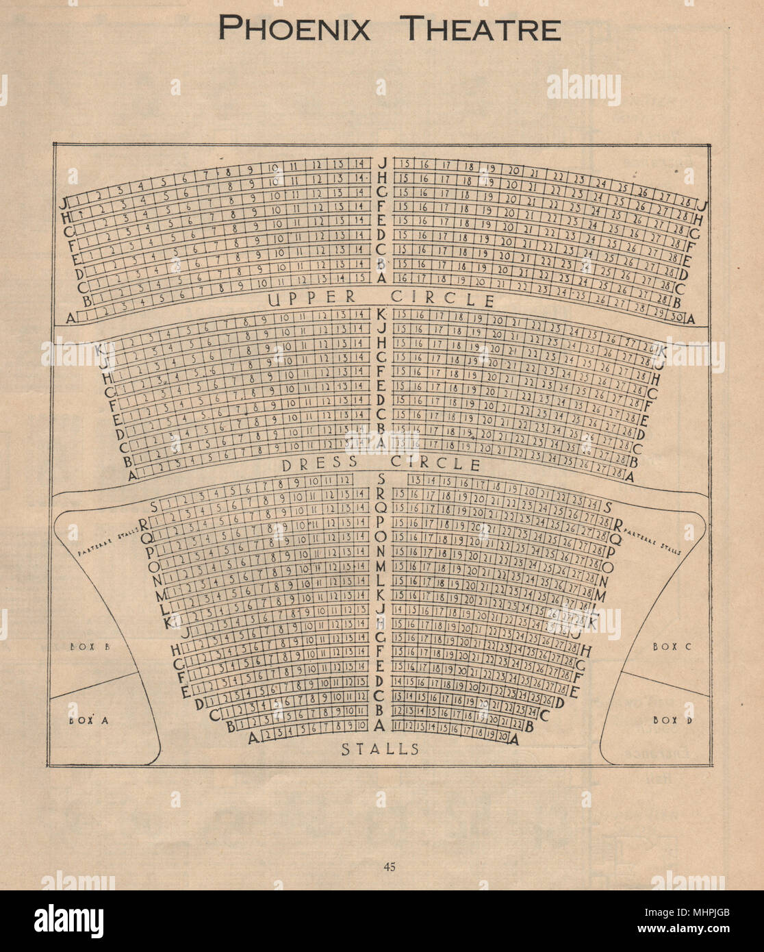 Phoenix Theatre Seating Chart