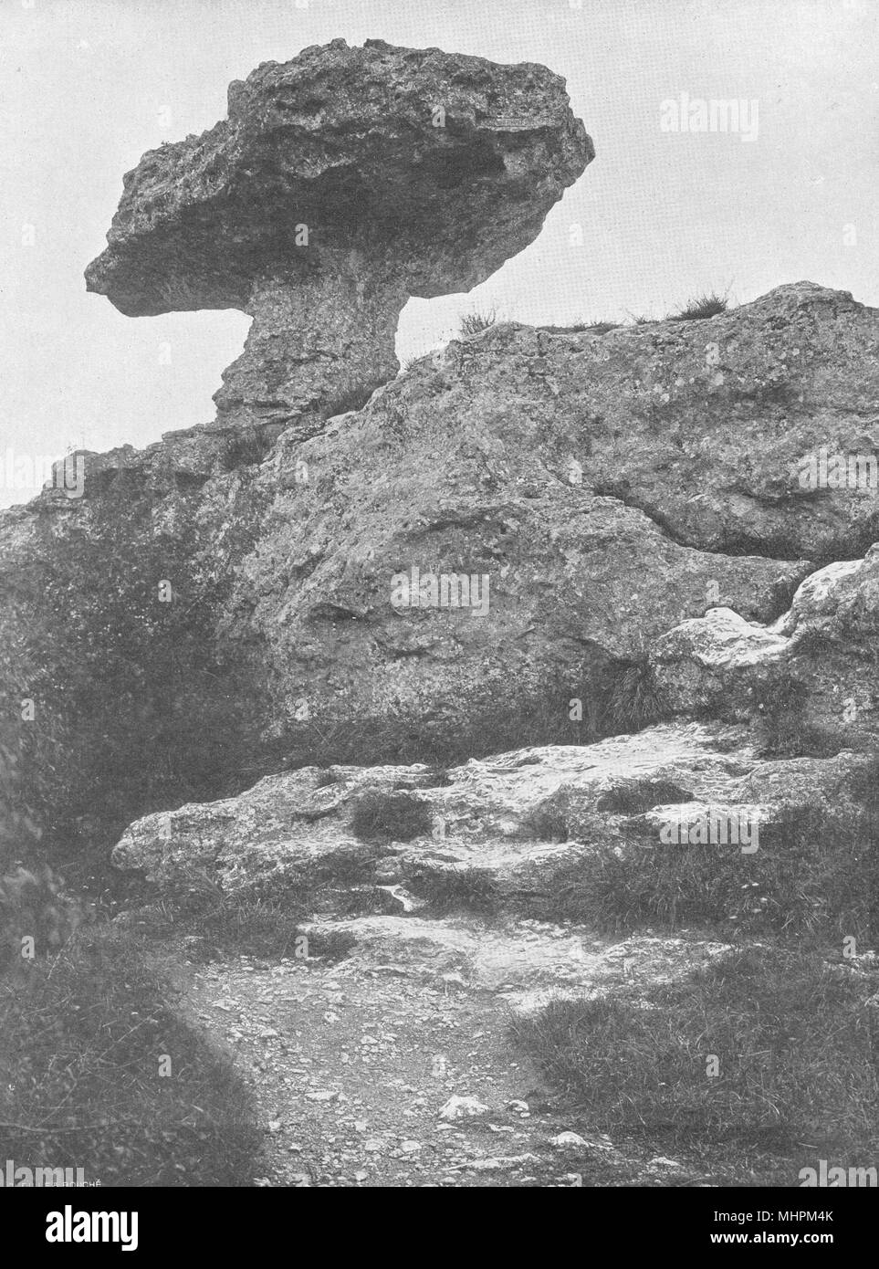 MEUSE. Saint-Mihiel- Les falaises de la Meuse 1906 old antique print picture Stock Photo