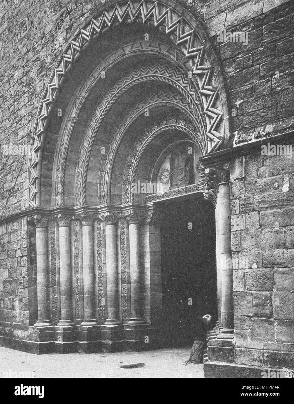 VOSGES. Épinal- Église. portail 1906 old antique vintage print picture Stock Photo