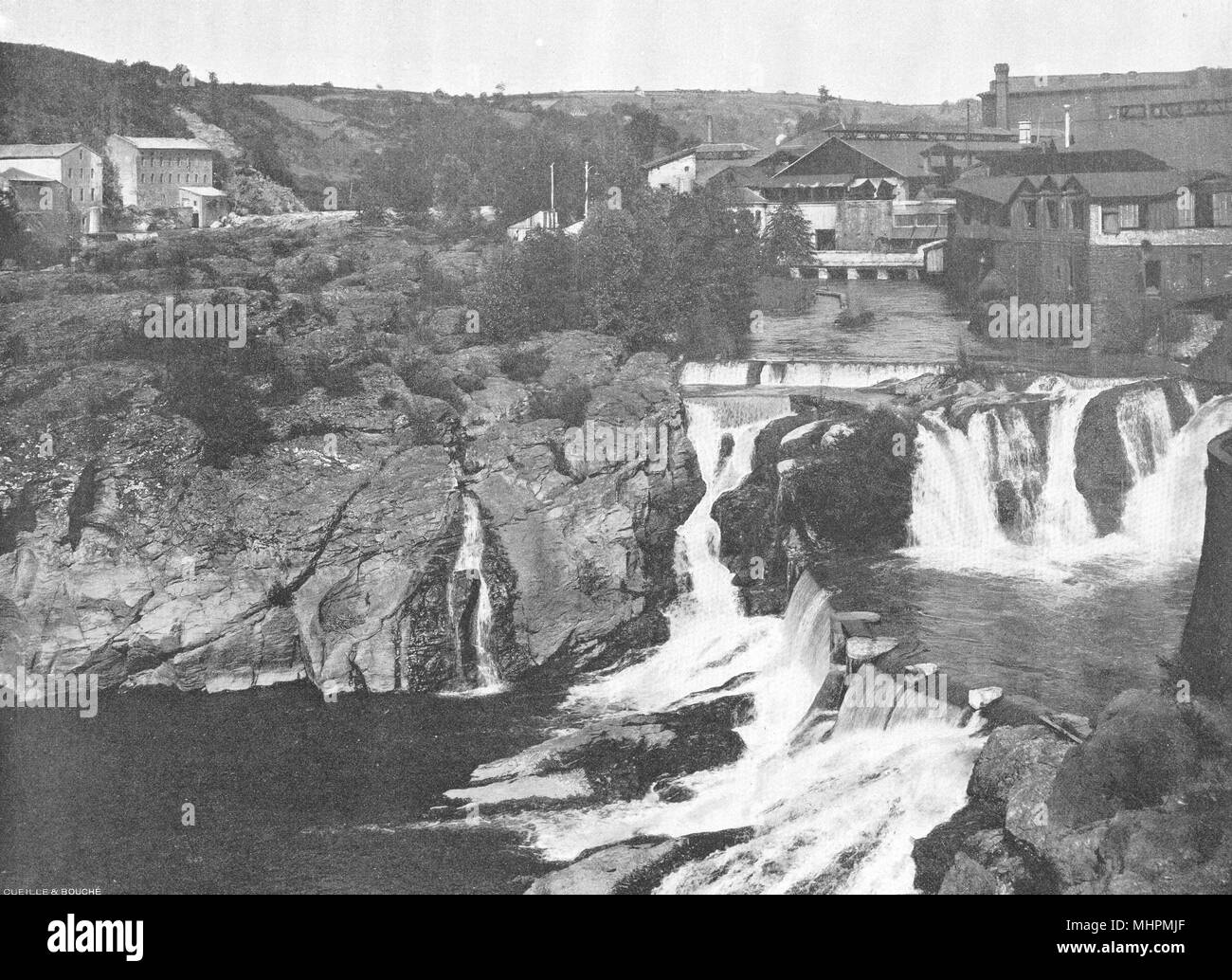 TARN. SaintJuéry Le saut du Tarn 1903 old antique vintage print