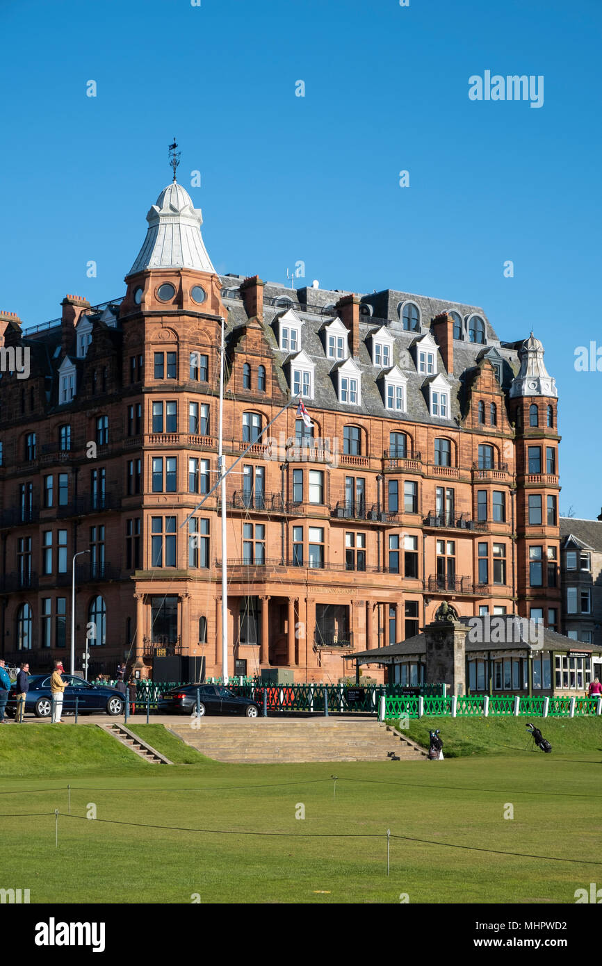 Hamilton Grand luxury apartment building beside Old Course in St Andrews, Fife, Scotland, UK. Stock Photo