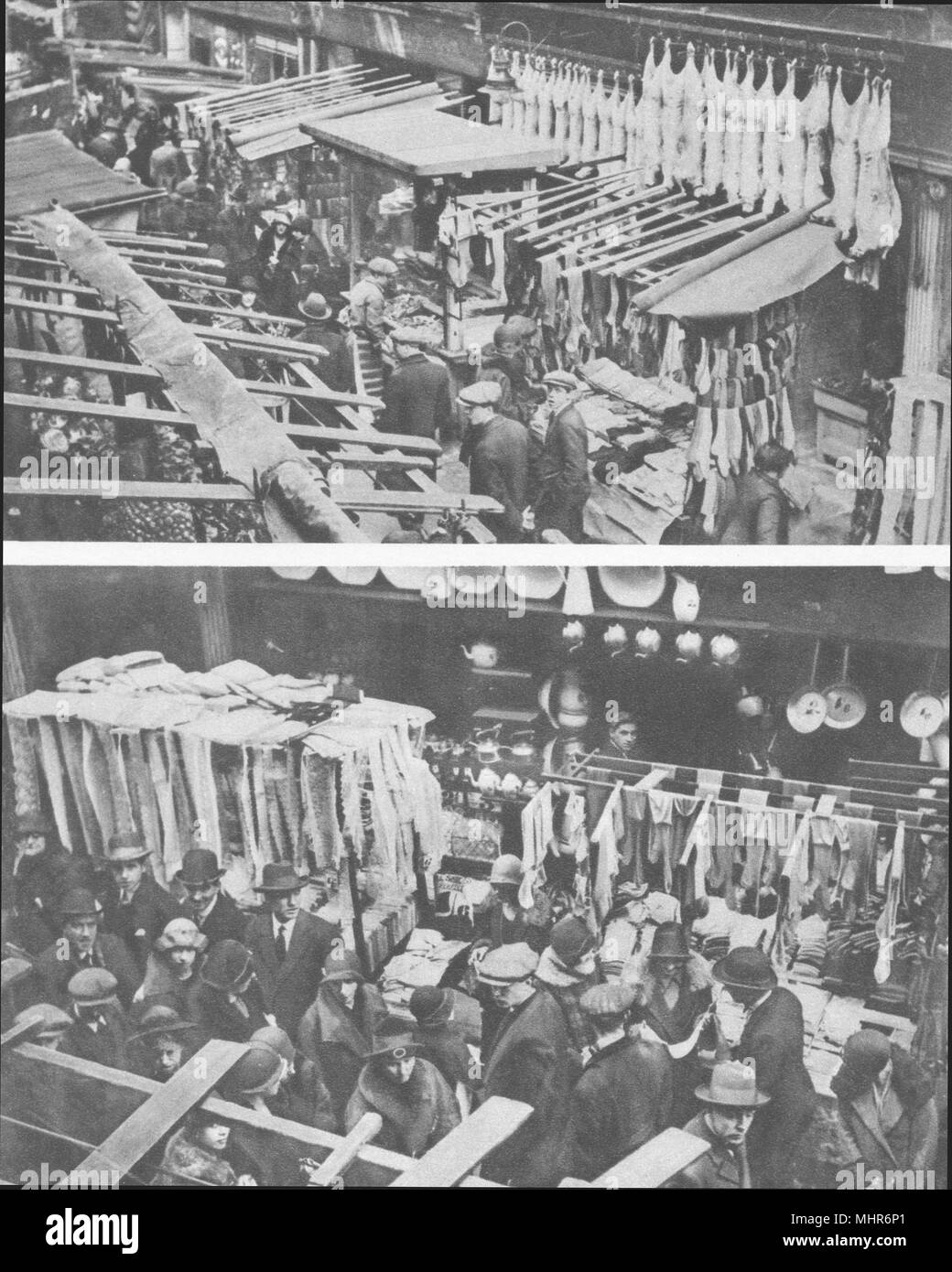 LONDON. All Shades Perfect, one and six. Berwick Market, Soho, Saturday 1926 Stock Photo