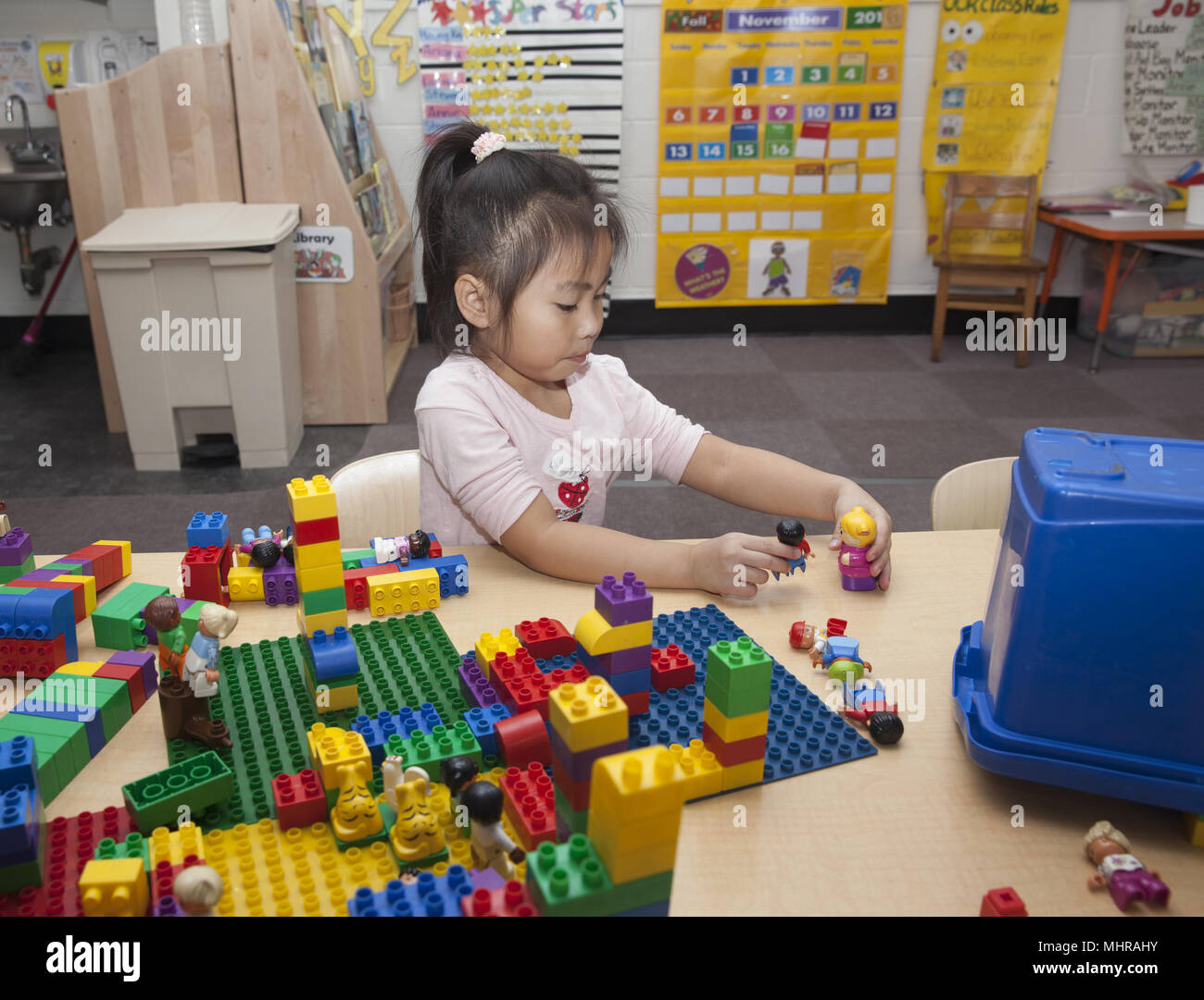 Preschool on the Lower East Side, Manhattan, New York City Stock Photo