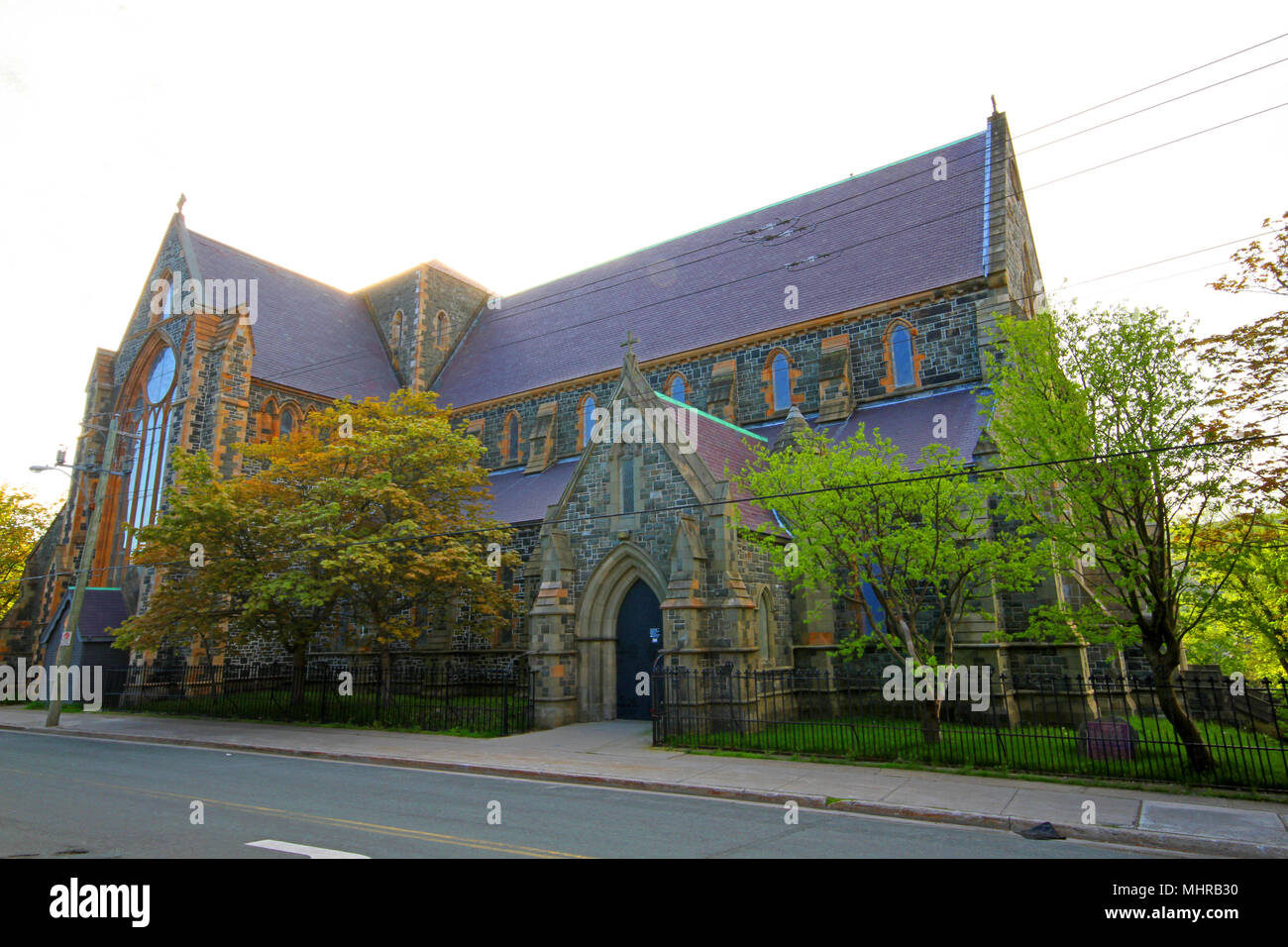 Anglican Cathedral in St. John, Newfoundland, Canada Stock Photo