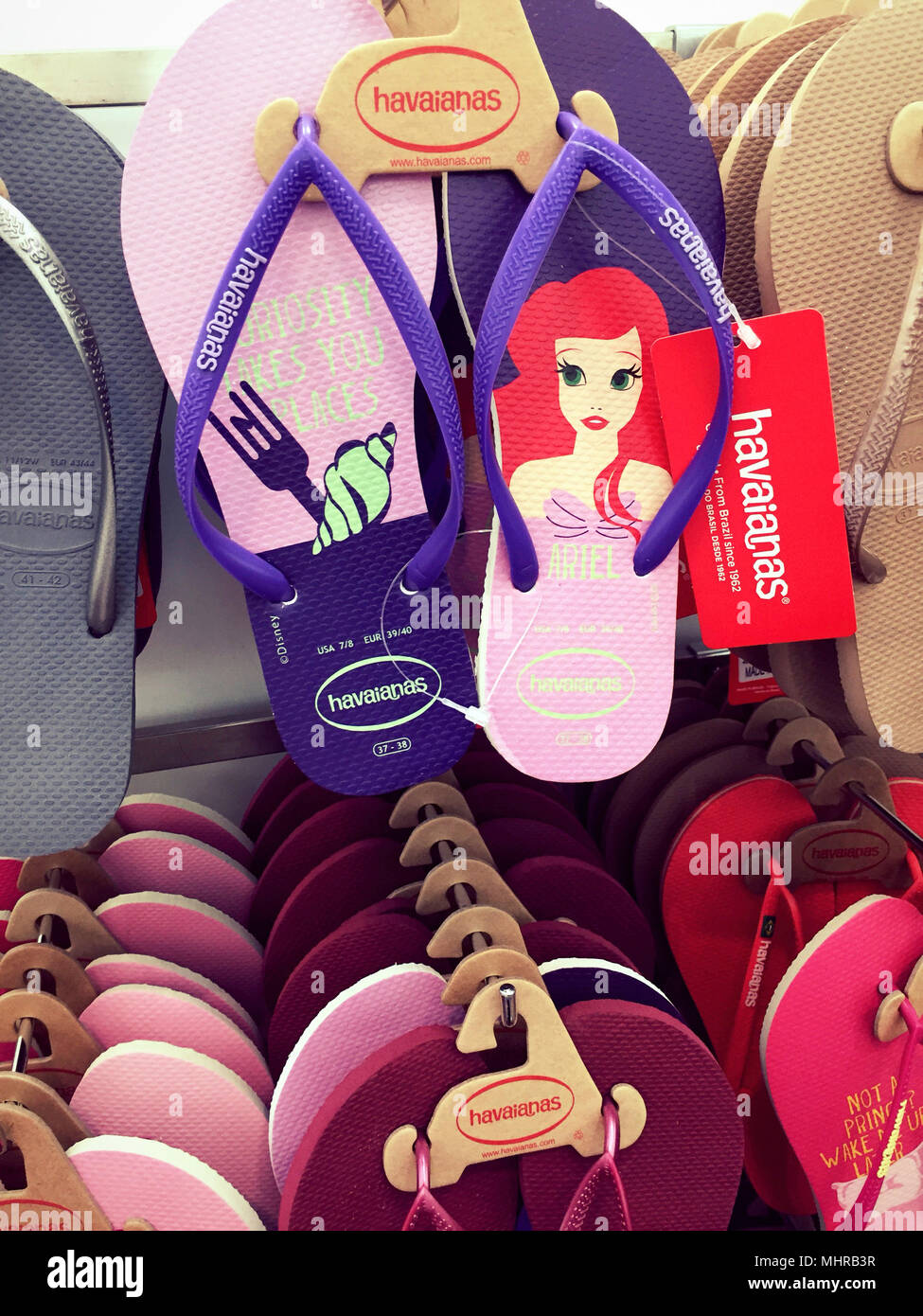 Havaianas Flip Flops Display at Lord & Taylor in New York City, USA Stock  Photo - Alamy