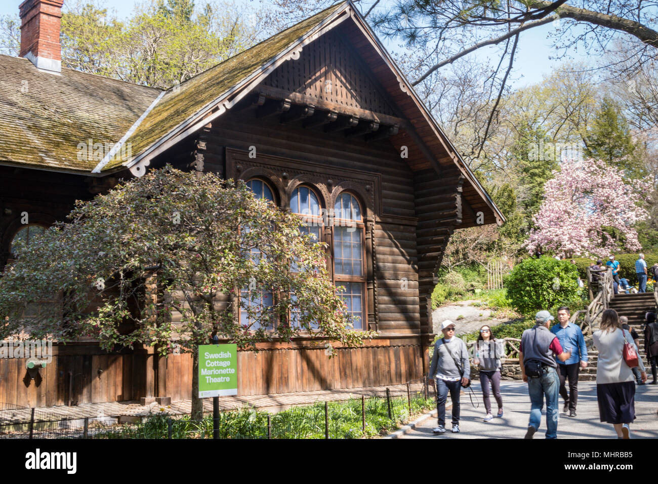 Swedish Cottage Marionette Theatre In Central Park Nyc Usa Stock