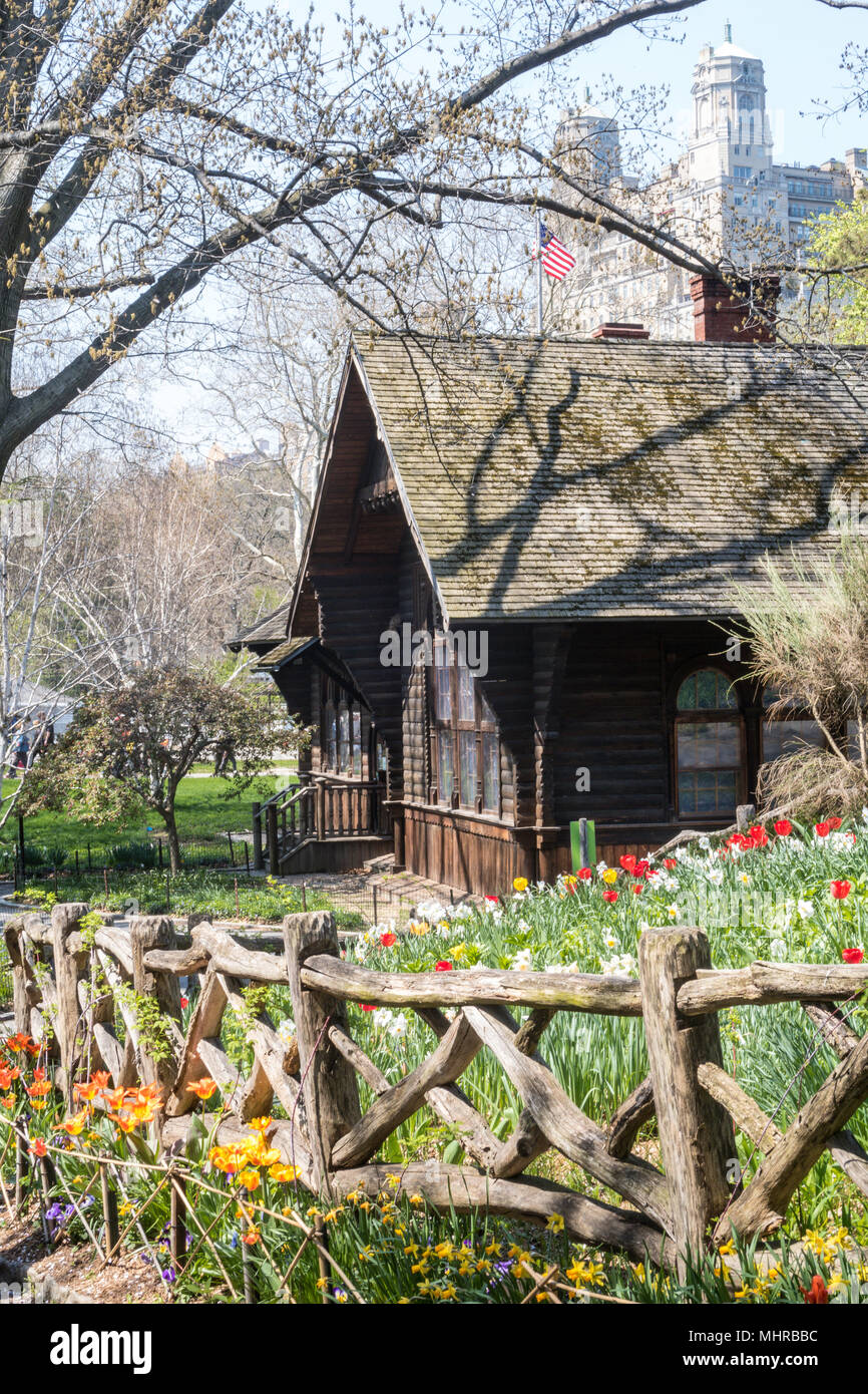 Swedish Cottage Marionette Theatre In Central Park Nyc Usa Stock
