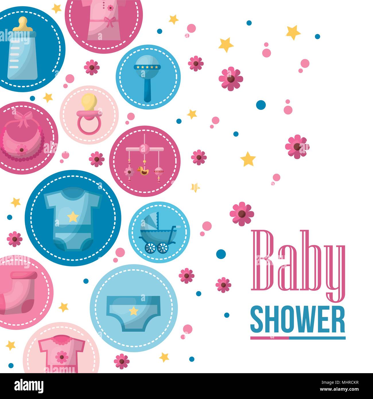baby shower card Stock Vector Image & Art Alamy