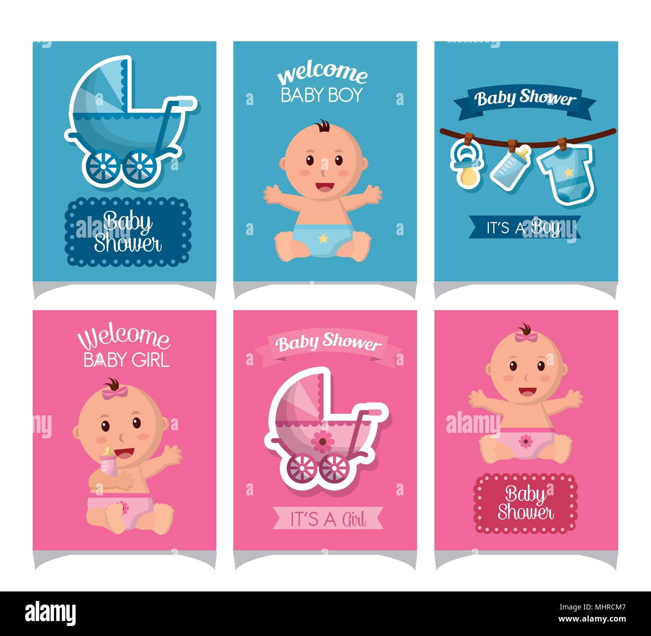 baby-shower-card-stock-vector-image-art-alamy