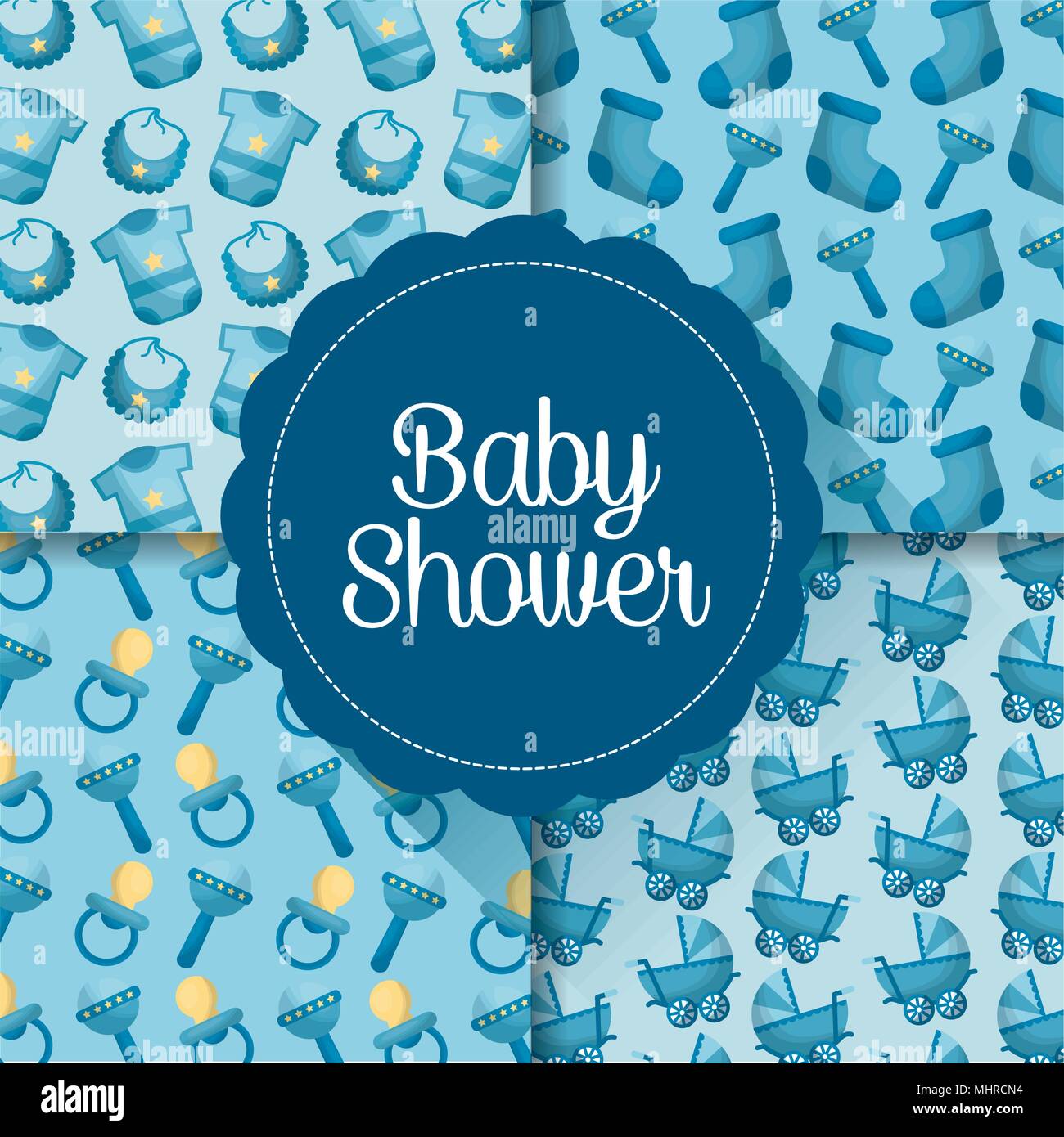 baby shower card Stock Vector Image & Art - Alamy