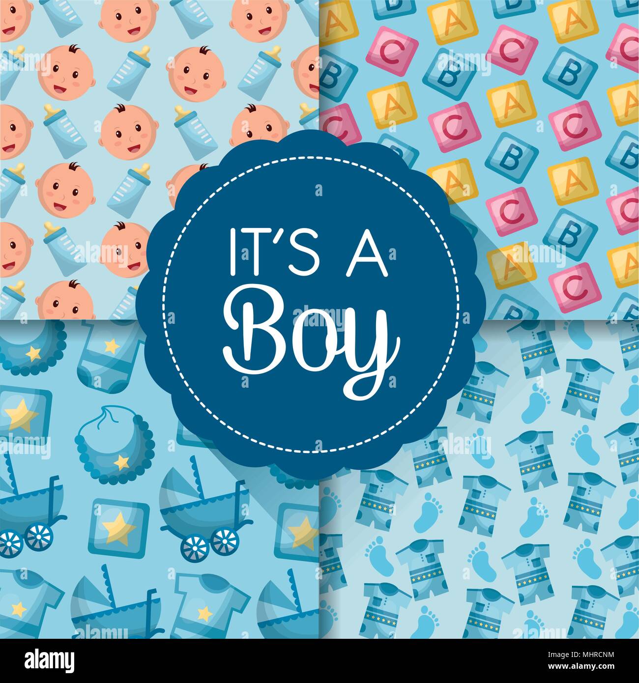 baby shower card Stock Vector Image & Art Alamy