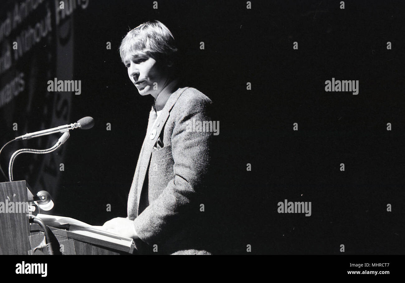 Black and white photo of a man speaking from a podium Stock Photo - Alamy