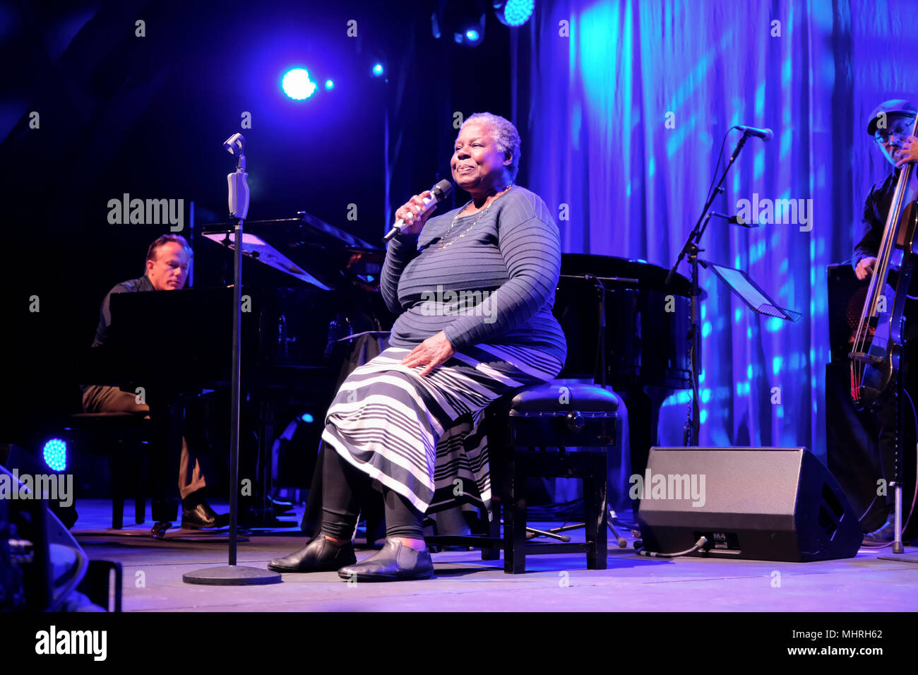 Cheltenham, UK, May 2, 2018. American jazz and R&B singer, Randy Crawford performs at the 2018 Jazz Festival. Credit: MusicLive/ Alamy Live News Stock Photo