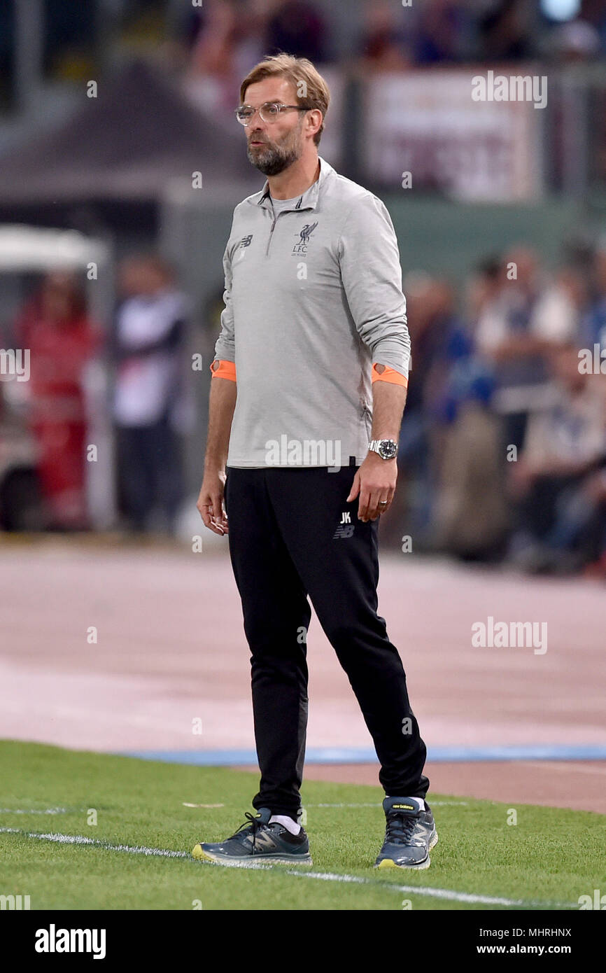 Rome, Italy. 2nd May 2018. Jurgen Klopp, Liverpool coach Roma 02-05-2018  Stadio Olimpico Football Calcio UEFA Champions League 2017/2018 AS Roma -  Liverpool Semifinali di ritorno, Semi finals 2nd leg Foto Antonietta