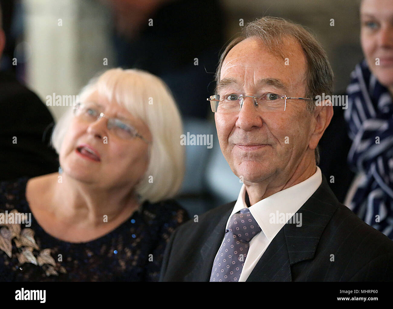 03 May 2018, Aachen, Germany: Ian Kershaw, award winner of the