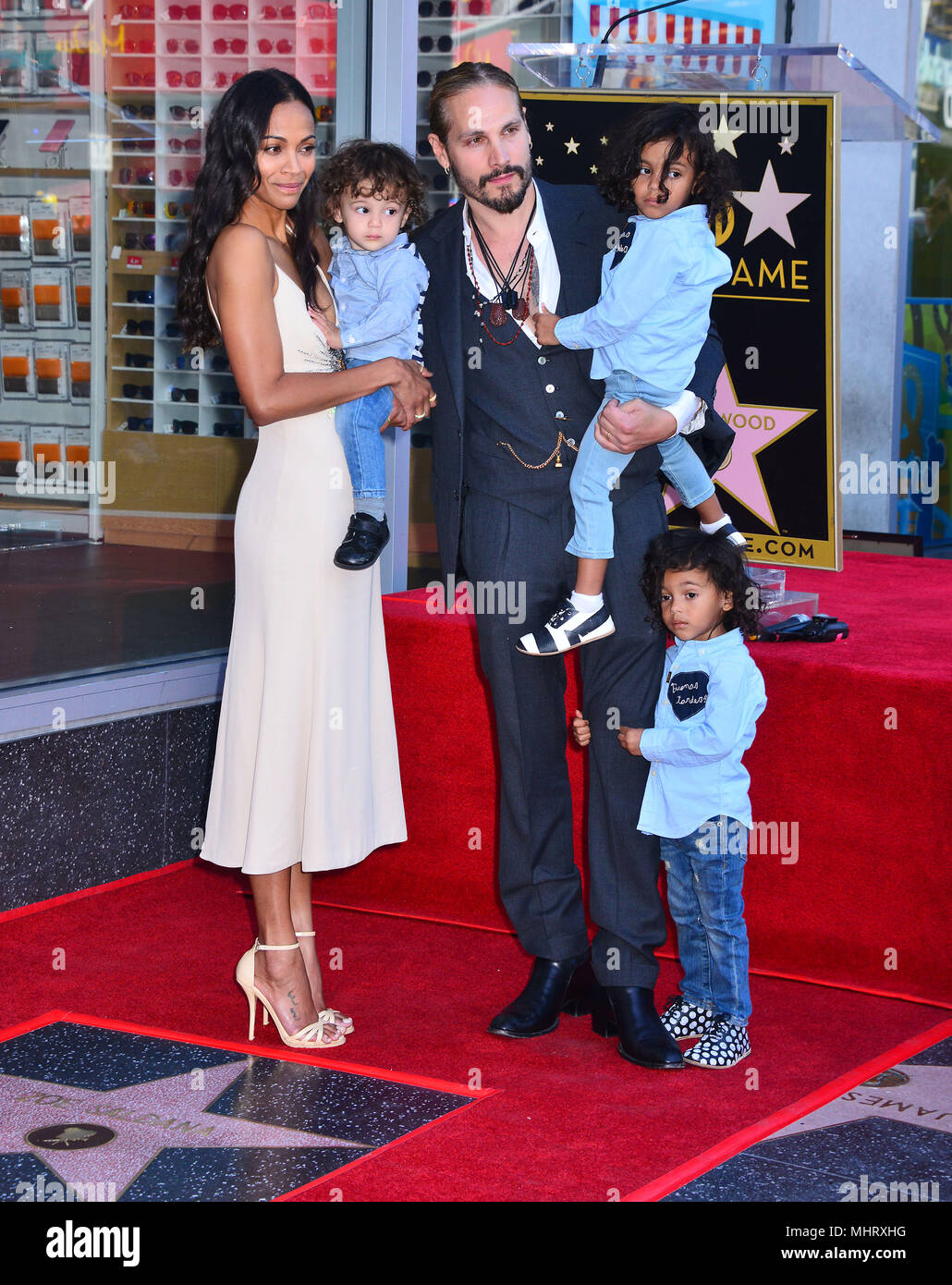 Zoe Saldana - Star 182 with Marco Perego Saldana + tiwns Cy Aridio ...
