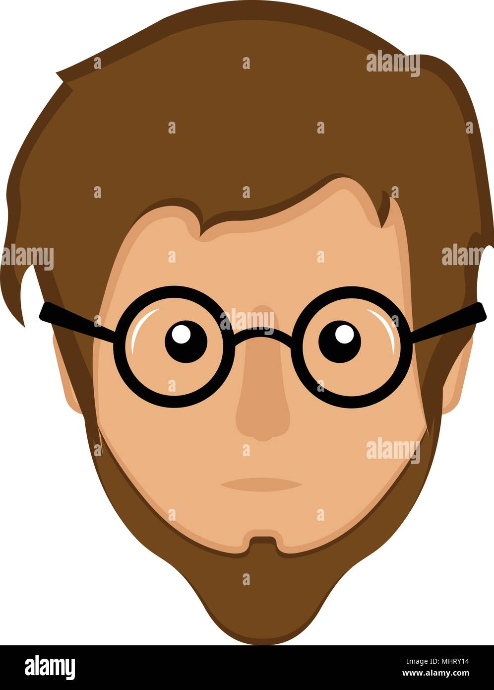 Hipster avatar icon Stock Vector Image & Art - Alamy