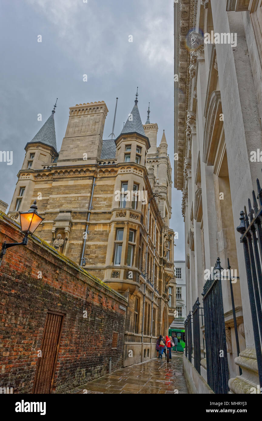 Misty Alleyway By Oxford University Stock Photo