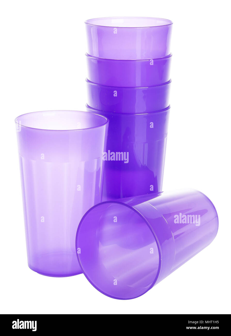 mug, plastic mug on a background Stock Photo