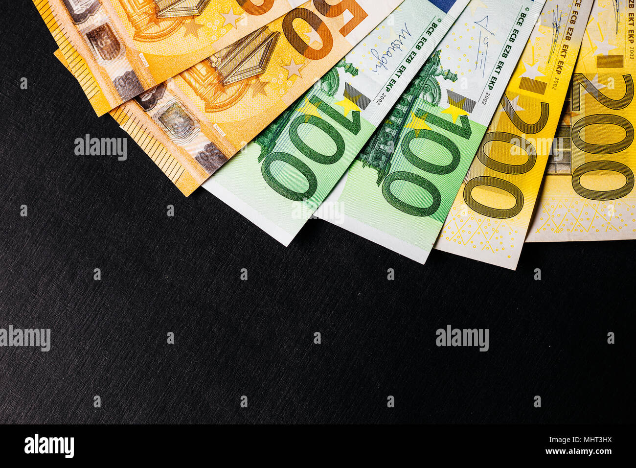 Heap many euro banknotes hi-res stock photography and images - Alamy