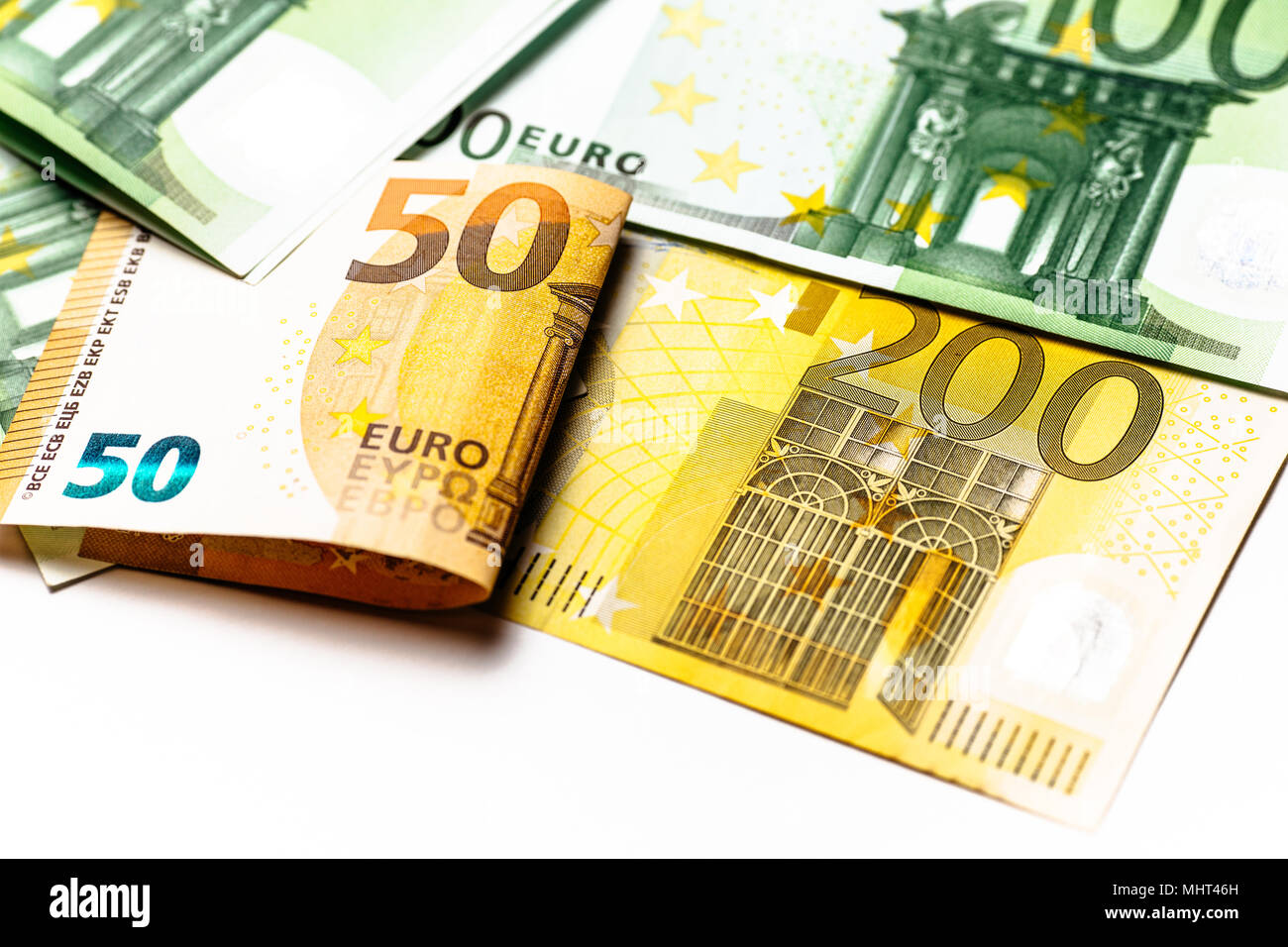 uro Money. euro cash background. Euro Money Banknotes Stock Photo - Alamy