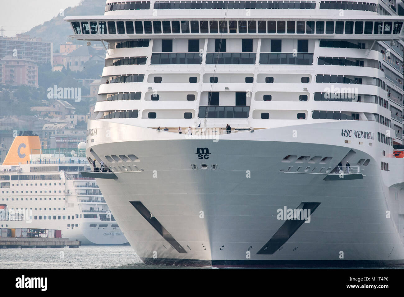GENOA, ITALY - JULY 27 2017 - MSC Meraviglia, or wonder in English, is the  lead ship of MSC's new Vista generation vessels with a gross tonnage of 167  Stock Photo - Alamy