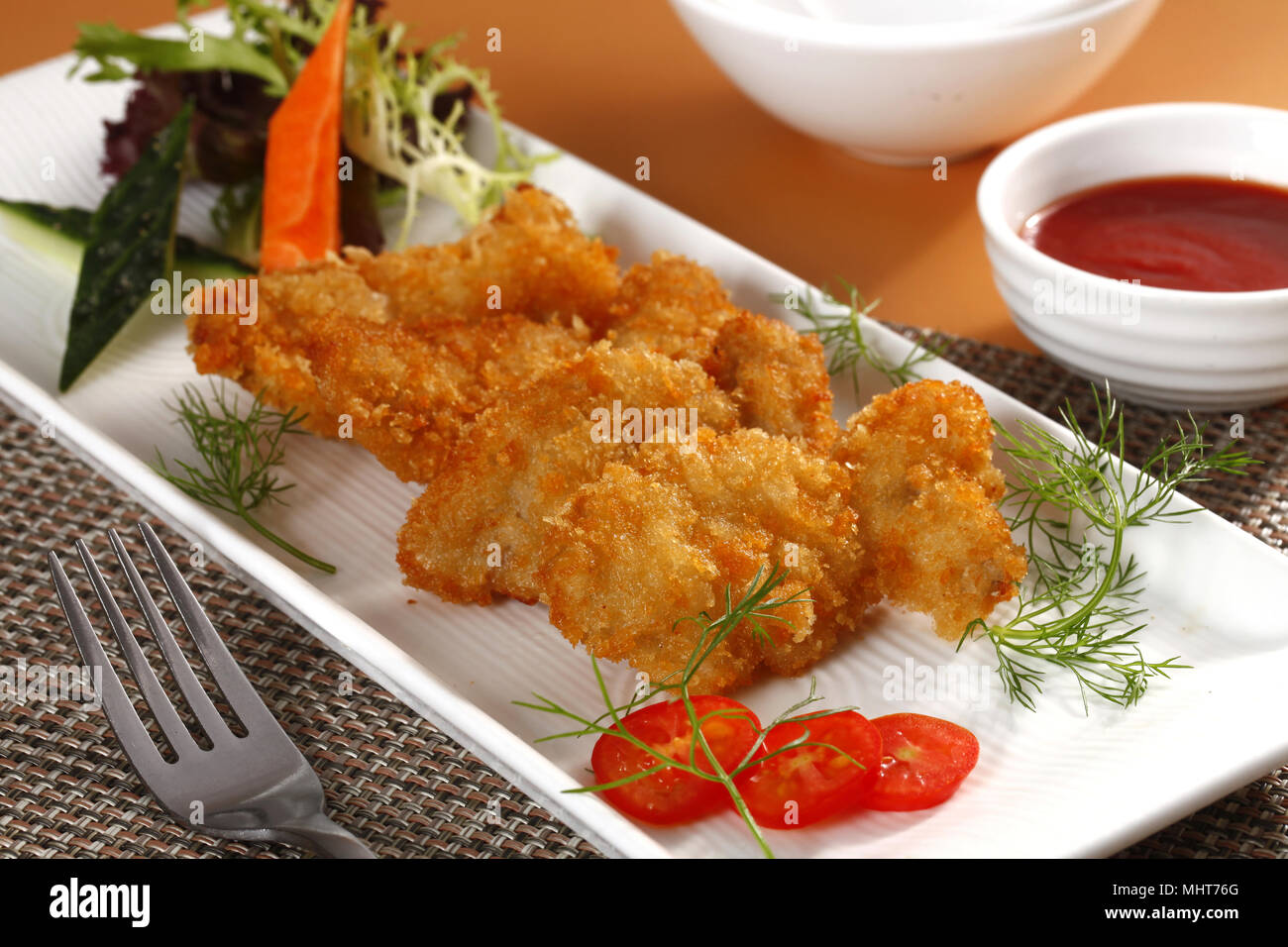 fried fish fillet Stock Photo - Alamy