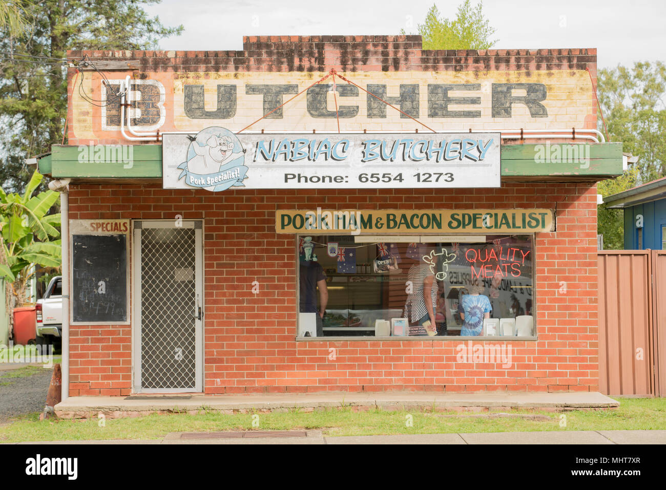 One of two butcher shops in the rural village of Nabiac on the mid
