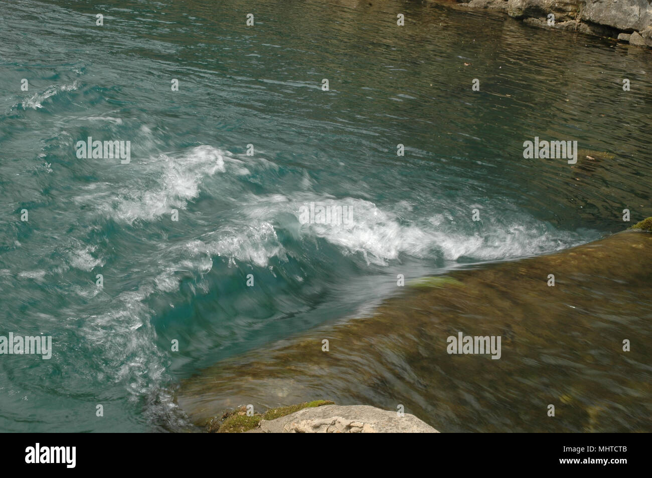 The Blue Spring in Eureka Springs is a naturally occuring spring that