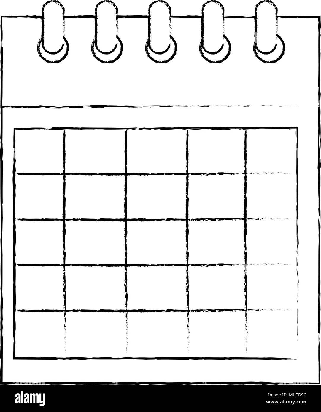 calendar reminder isolated icon vector illustration design Stock Vector