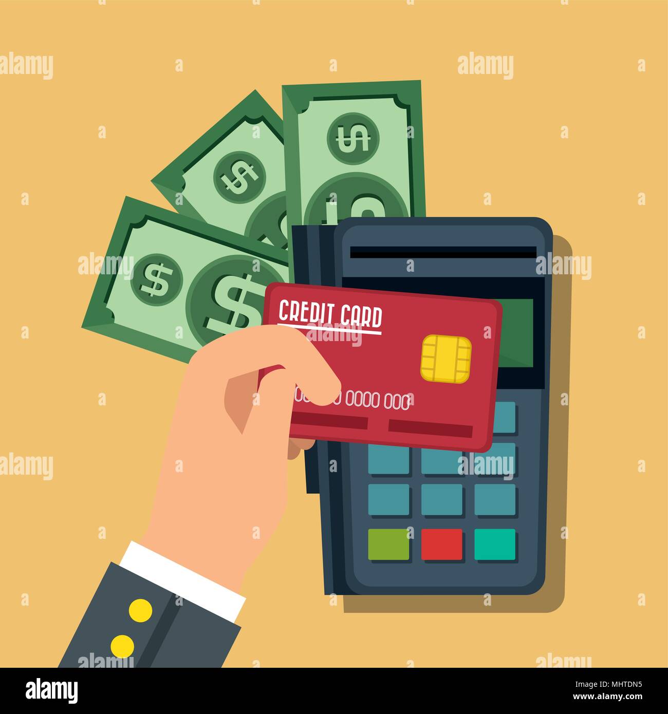save money set icons vector illustration design Stock Vector