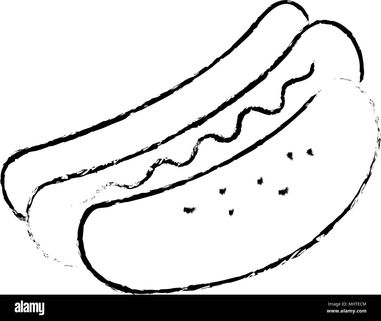 delicious hot dog icon Stock Vector Image & Art Alamy