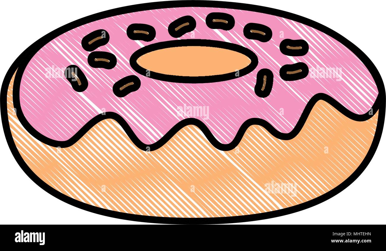 delicious sweet donut icon Stock Vector Image & Art - Alamy