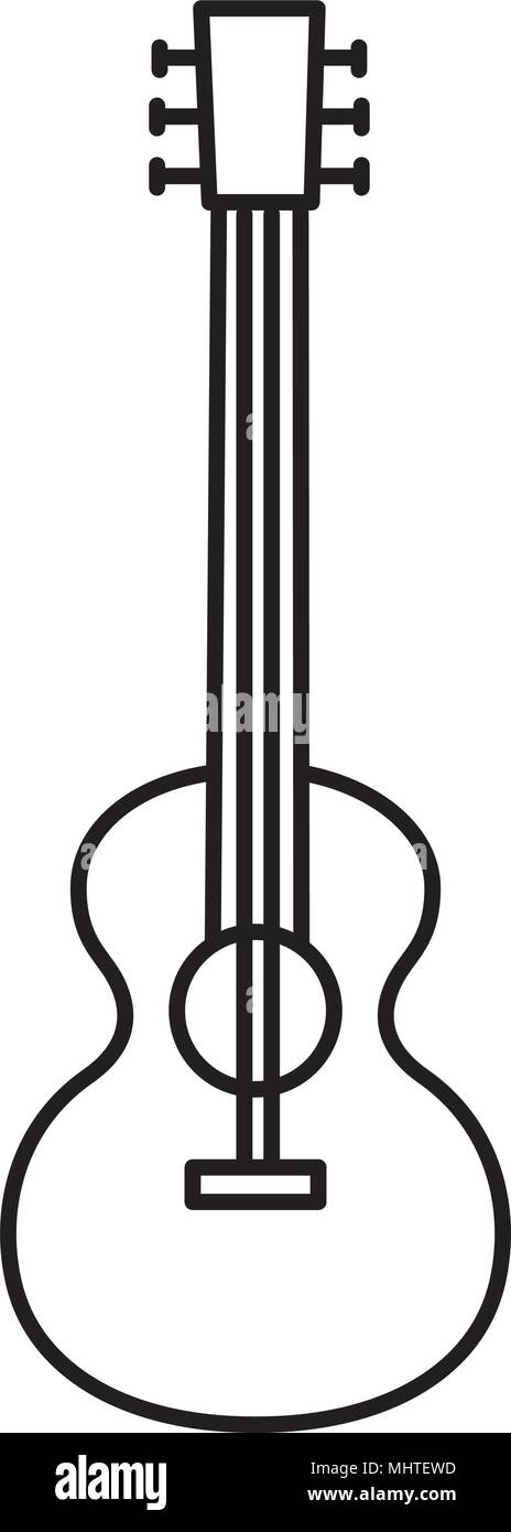 acoustic guitar musical instrument icon Stock Vector Image & Art - Alamy