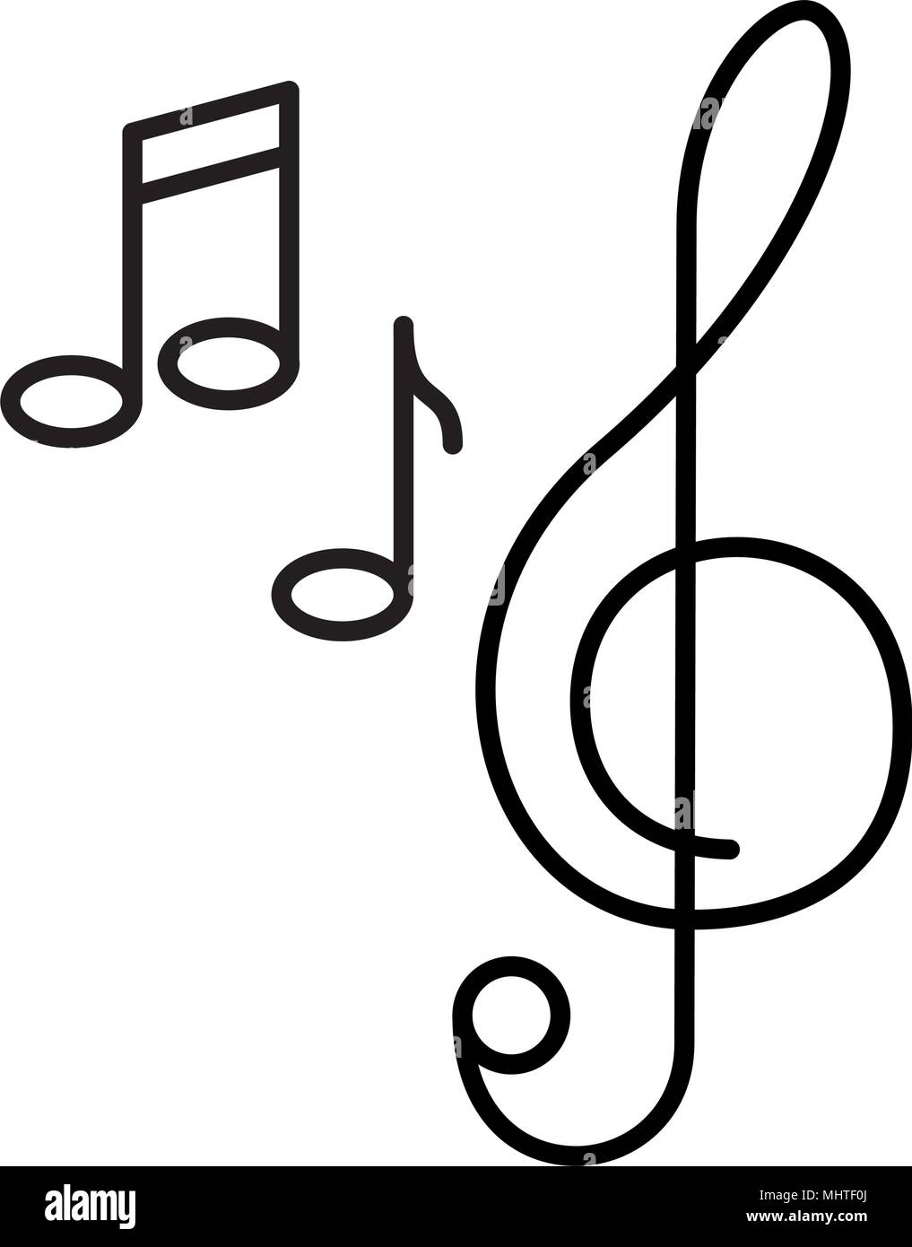 musical notes isolated icon Stock Vector Image & Art - Alamy