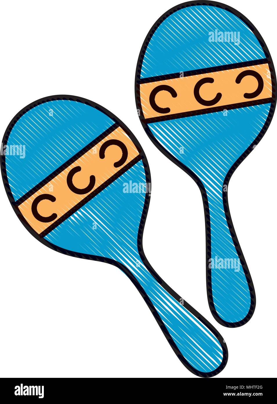 maracas musical instrument icon Stock Vector Image & Art - Alamy