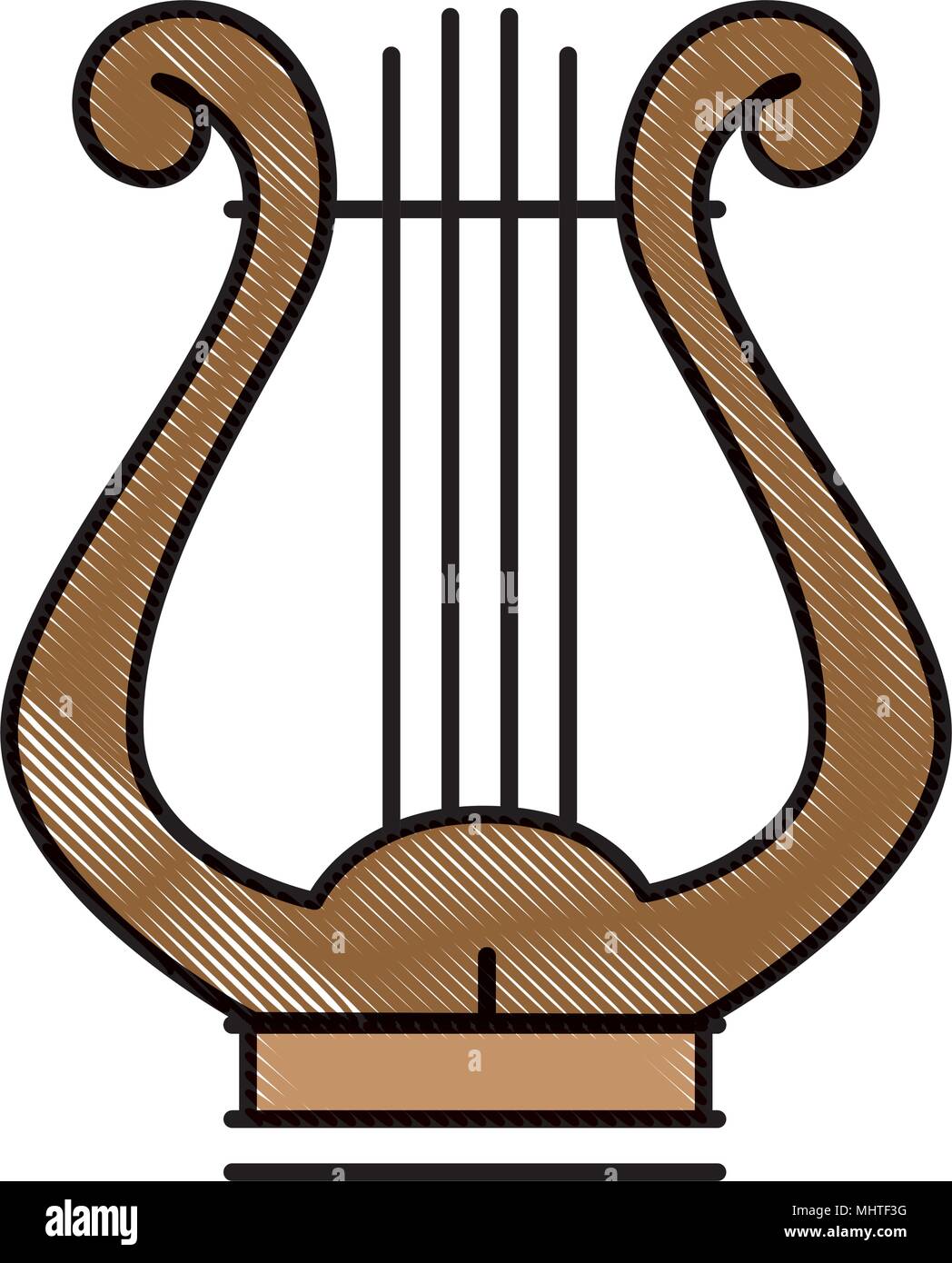 harp musical instrument icon Stock Vector Image & Art - Alamy