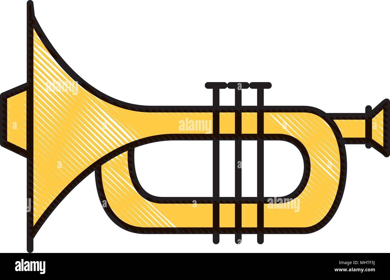 trumpet musical instrument icon Stock Vector Image & Art - Alamy