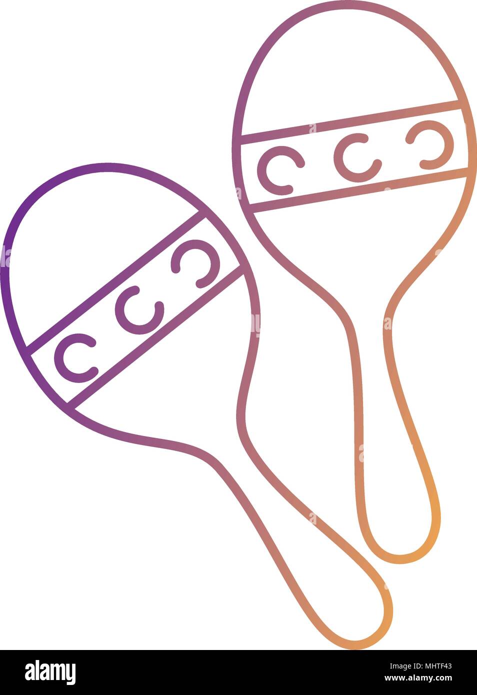 maracas musical instrument icon Stock Vector Image & Art - Alamy