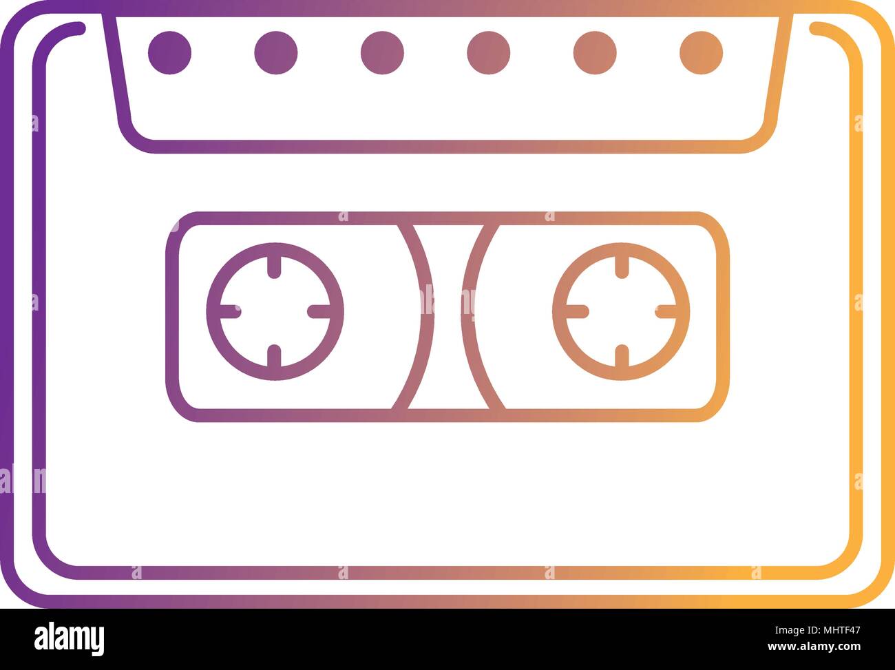 cassette retro music icon Stock Vector Image & Art - Alamy